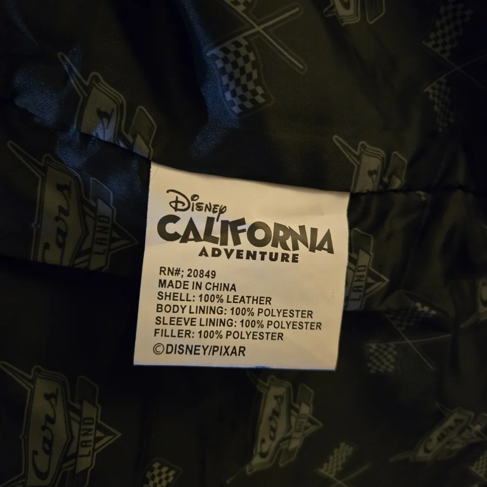 Disney Black Bomber Jacket with Red Accents - Picture 4 of 8